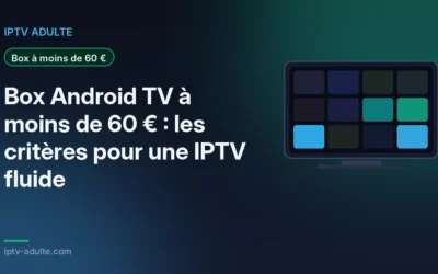 Box Android TV à moins de 60 € : les critères pour une IPTV fluide